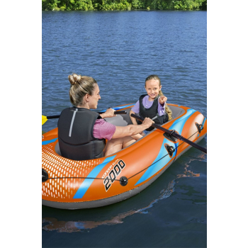 Dmuchany Ponton Kondor Elite 2000 BESTWAY 196x106 cm + 2 Wiosła + Pompka